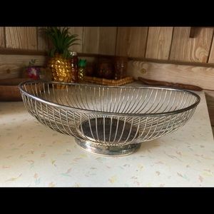Vintage Oval Sliver Plated Bowl